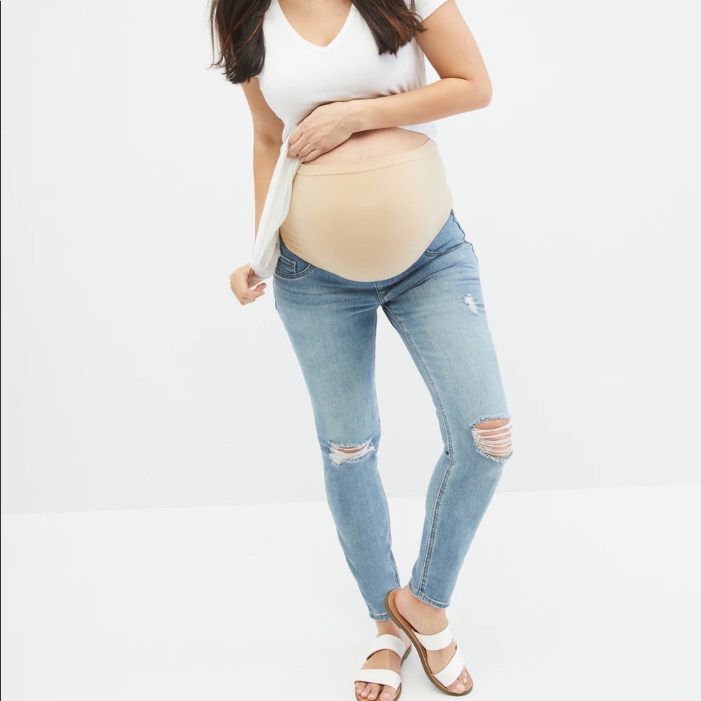Indigo Blue Secret Fit Belly Super Stretch Skinny Maternity Jeans